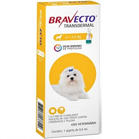 Bravecto MSD 112,5 mg 2 - 4,5 kg 1 comprimido