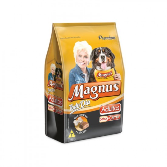 Ração para cães adultos Premium Todo Dia sabor carne 25Kg - Magnus